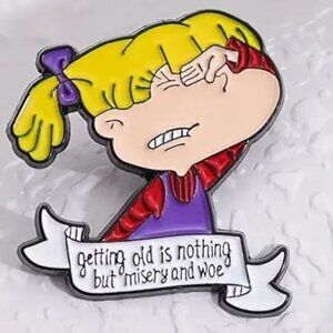 Pin Rugrats Angelica Pickles Enamel Nickelodeon Goth Emo Y2K Cartoon Nick Jr Fun
